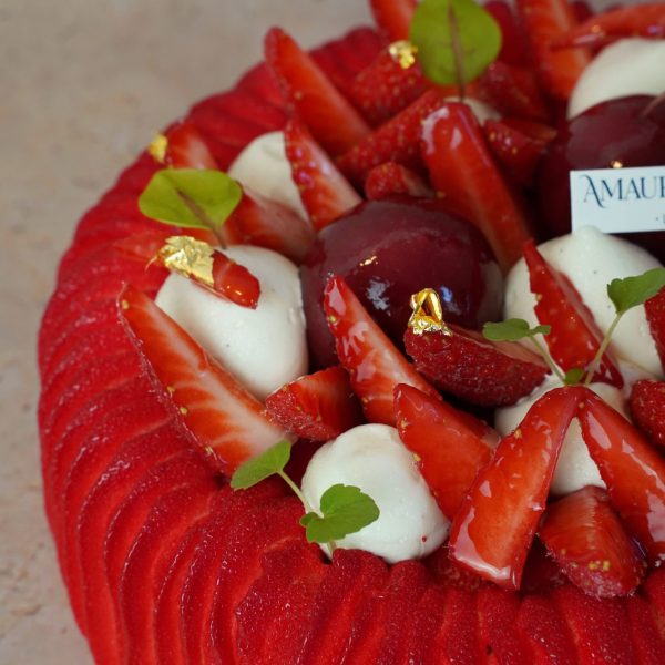 tarte yuzu fraises amaury lafonta la rochelle ile de ré